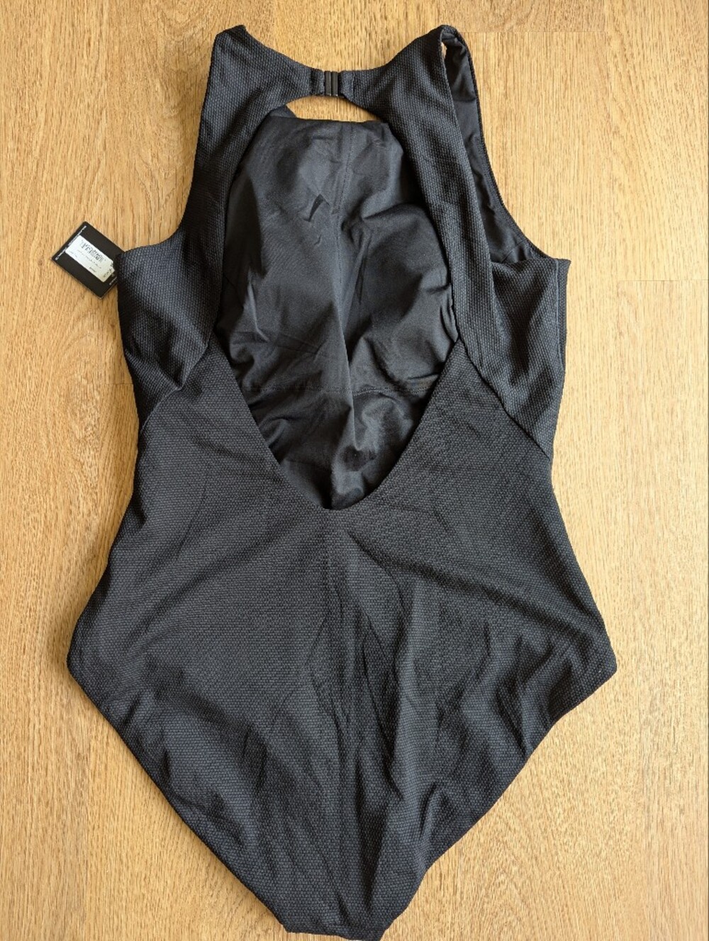 Spanx SPANXshape Pique High Neck One-Piece Swimsuit Bathing Suit NWT Size XL - Picture 4 of 6